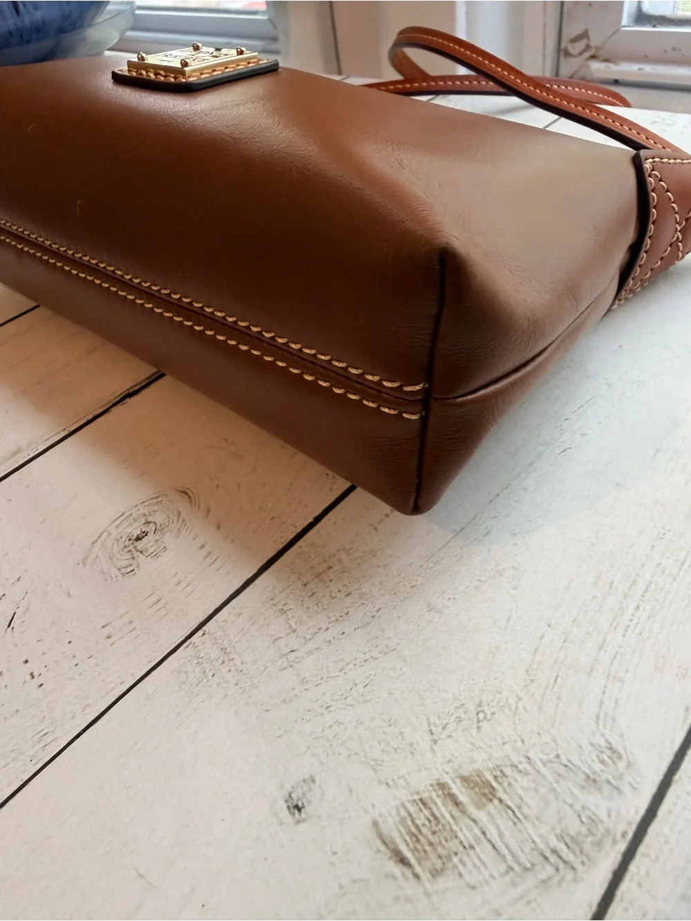 Dooney & Bourke | Florentine Rosy Crossbody Bag in Chestnut Brown Leather